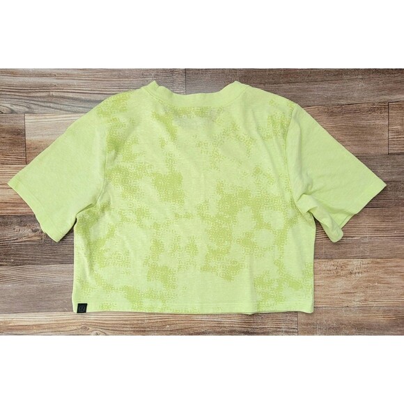 lululemon athletica Tops - Lululemon Lab Relaxed Cropped Crewneck T Shirt Womens Size 4 Green
